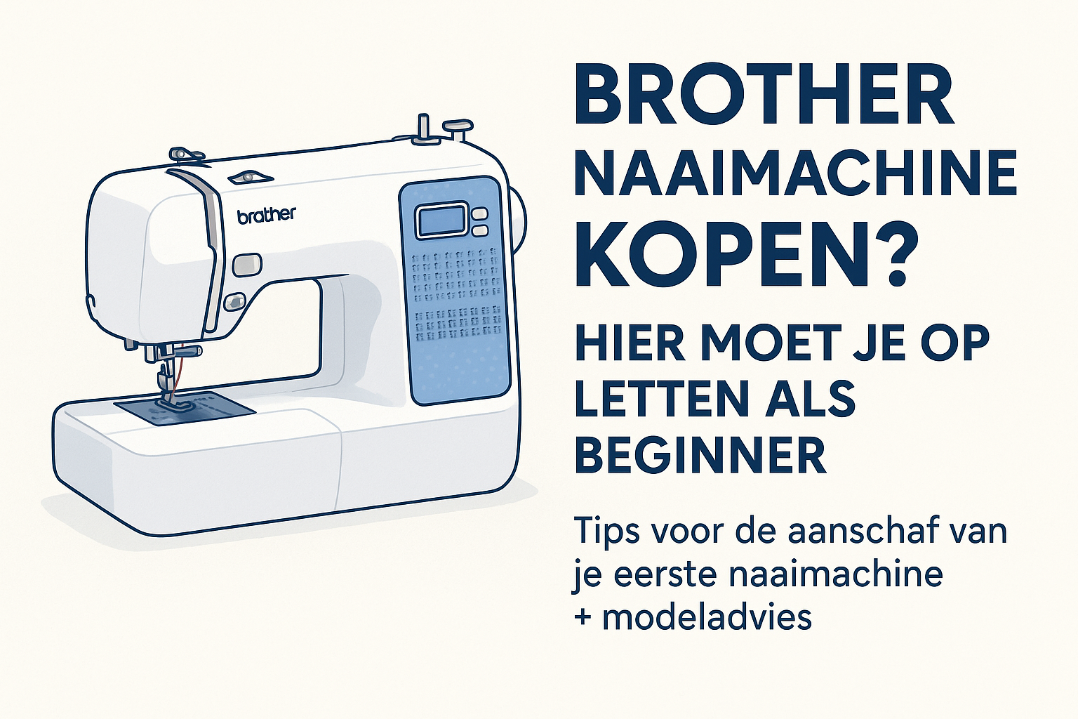 Brother naaimachine kopen? Hier moet je op letten als beginner